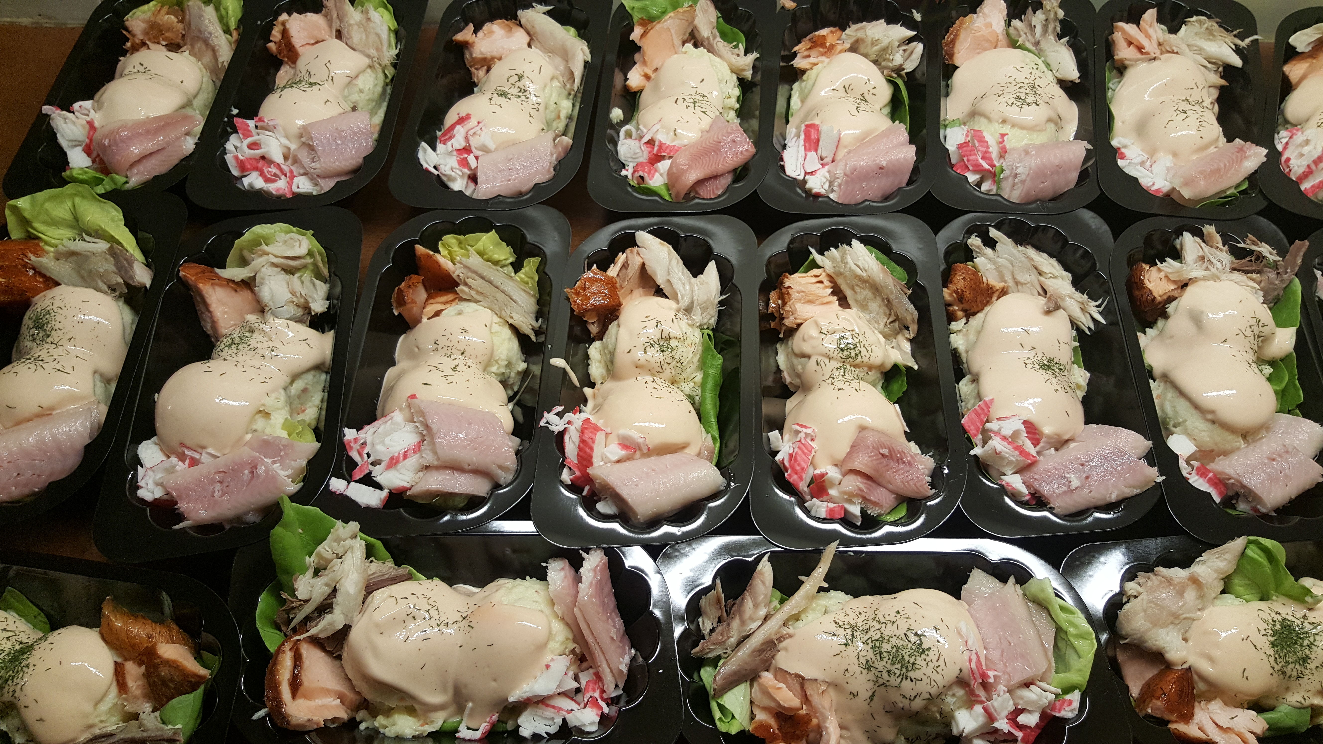 Salade - Zalmsalade met vis