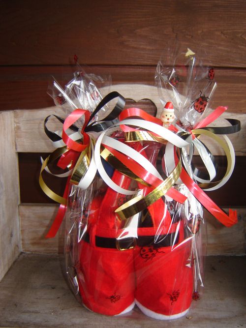 Cadeau - Broek van de kerstman (wijn)