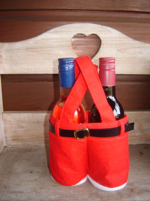 Cadeau - Broek van de kerstman (wijn)