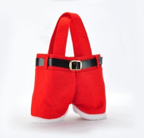 Cadeau - Broek van de kerstman (wijn)