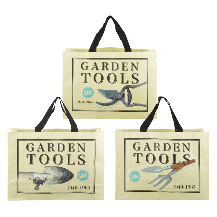 Boodschappentas "Gardentools" (assortie van 3)
