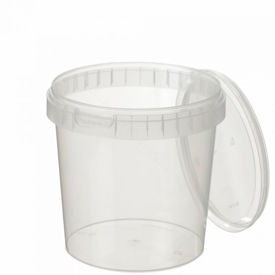 10x Verzegelbare TE-pot maxi 1180 ml met deksel en hengsel