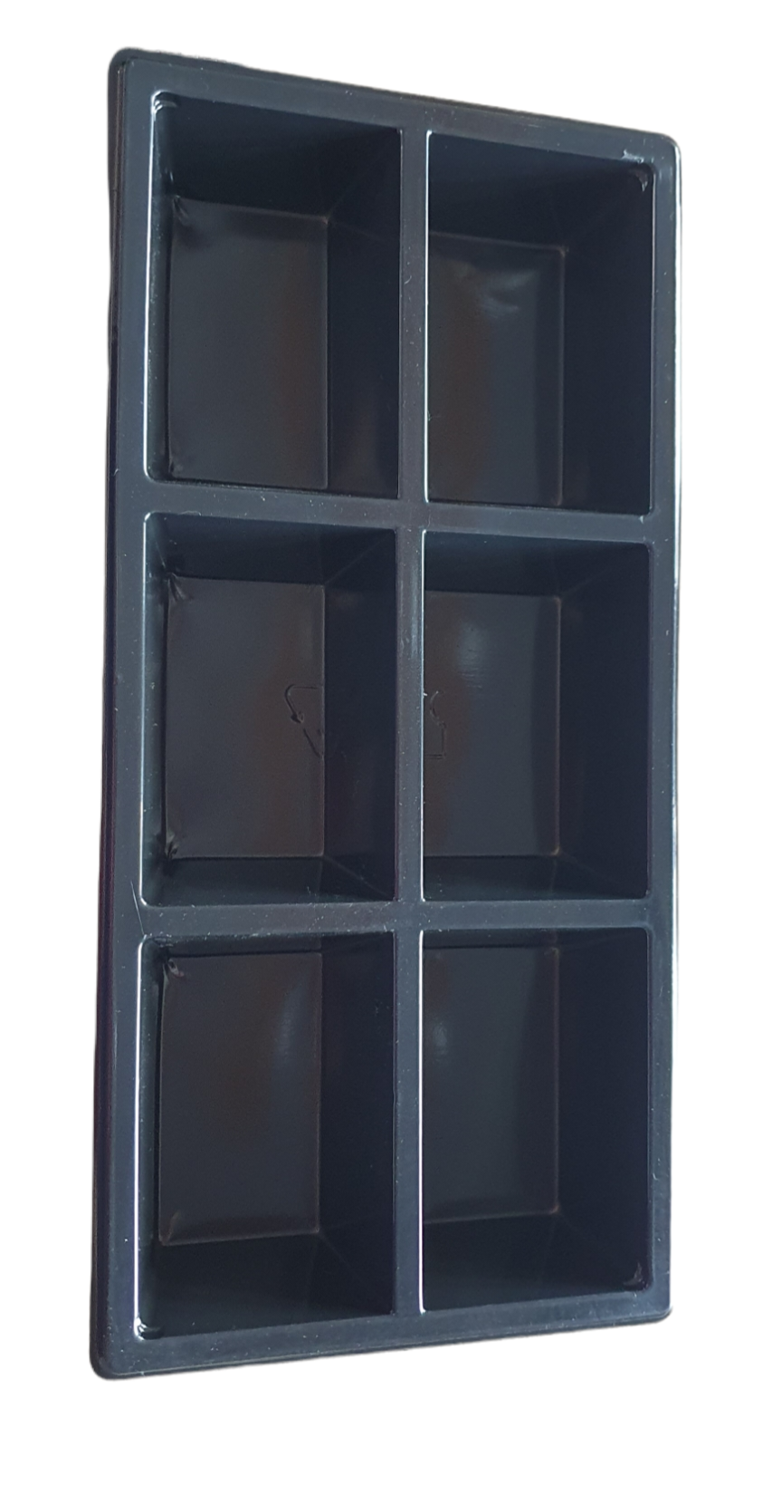 15x Tapas Schaal met deksel | 6 vaks 250x120x30mm Zwart