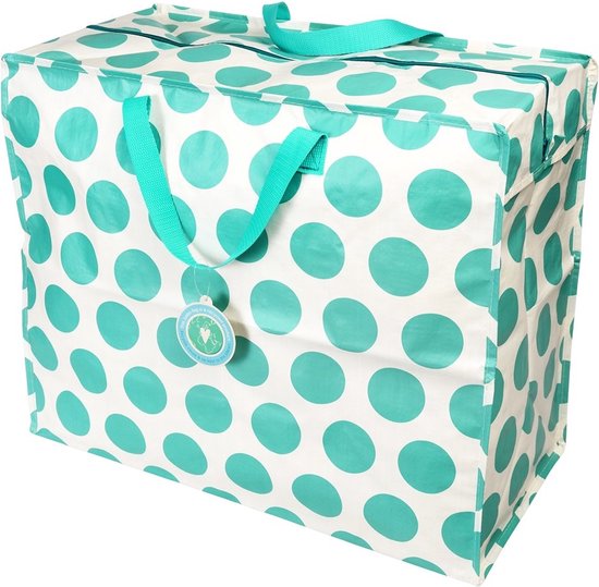 Big Shopper | Stip creme/groen