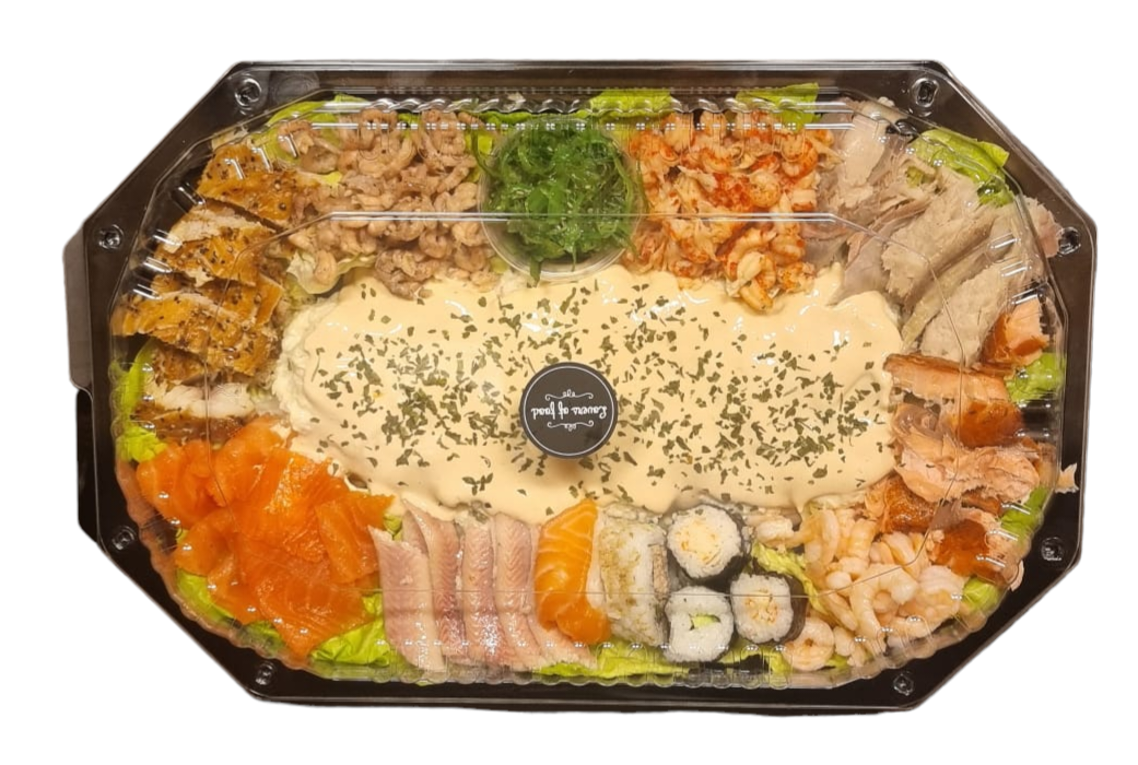 Salade - groot met vis